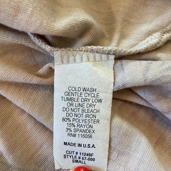 Jess & Jane Rose Garden Bling Long Sleeve Tunic Blouse, Women’s size Small - Picture 5 of 7